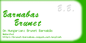 barnabas brunet business card